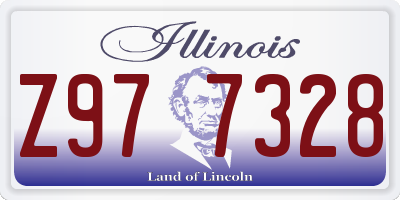 IL license plate Z977328
