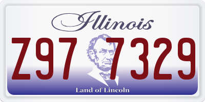 IL license plate Z977329