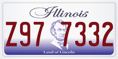 IL license plate Z977332