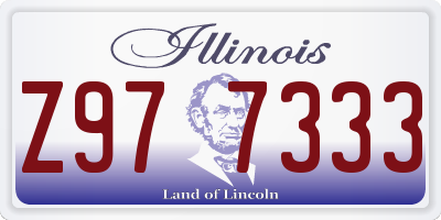 IL license plate Z977333