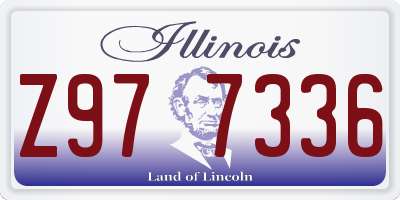 IL license plate Z977336
