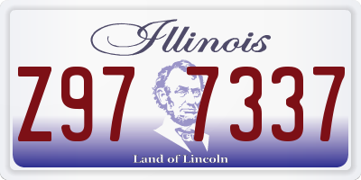IL license plate Z977337