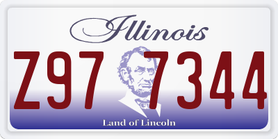 IL license plate Z977344