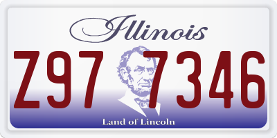 IL license plate Z977346