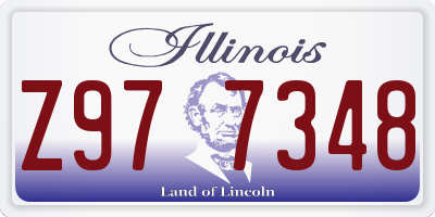 IL license plate Z977348