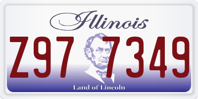 IL license plate Z977349