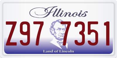 IL license plate Z977351