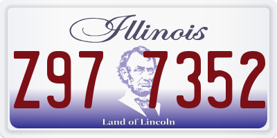 IL license plate Z977352