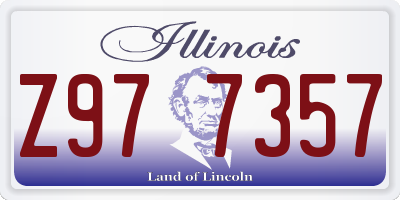 IL license plate Z977357