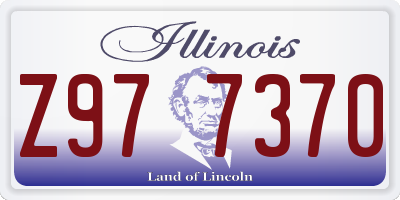 IL license plate Z977370