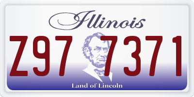IL license plate Z977371