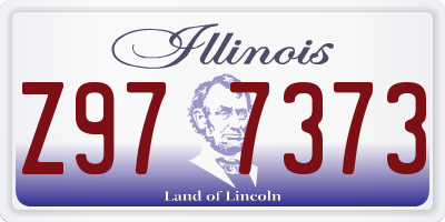 IL license plate Z977373