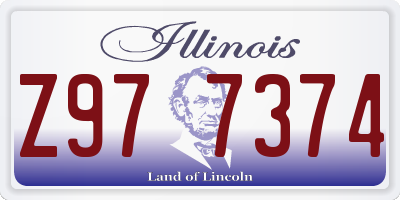 IL license plate Z977374