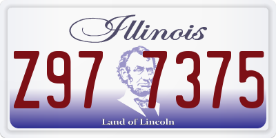 IL license plate Z977375