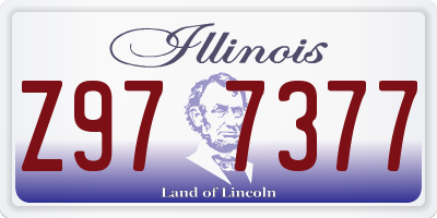 IL license plate Z977377
