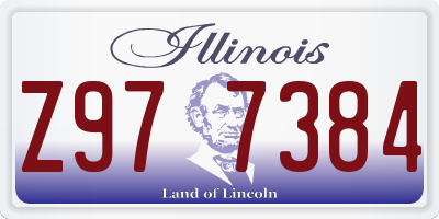 IL license plate Z977384