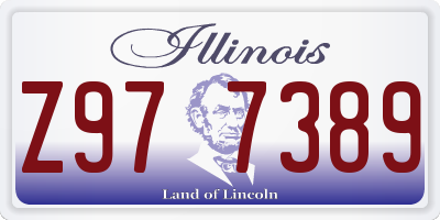 IL license plate Z977389