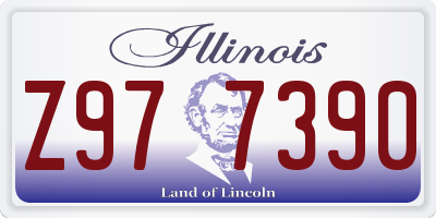 IL license plate Z977390