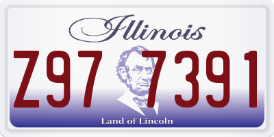 IL license plate Z977391