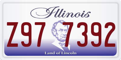 IL license plate Z977392