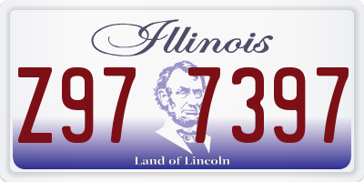 IL license plate Z977397