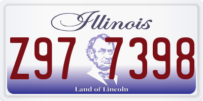 IL license plate Z977398