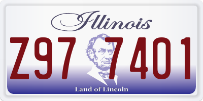 IL license plate Z977401