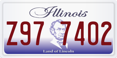 IL license plate Z977402