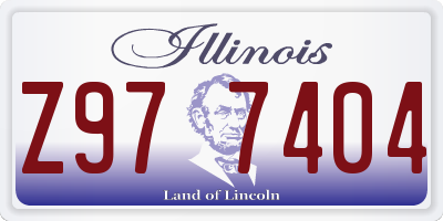 IL license plate Z977404