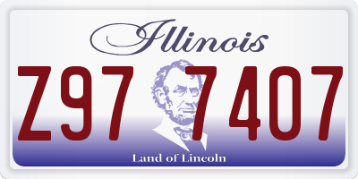 IL license plate Z977407