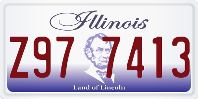 IL license plate Z977413