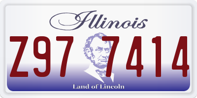 IL license plate Z977414