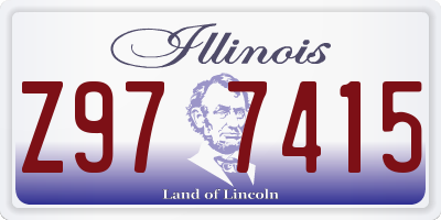 IL license plate Z977415