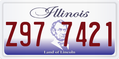 IL license plate Z977421