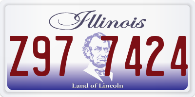 IL license plate Z977424