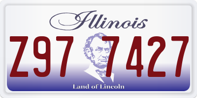 IL license plate Z977427