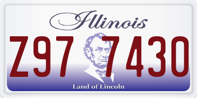 IL license plate Z977430