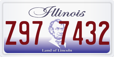 IL license plate Z977432