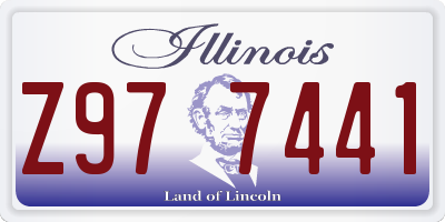 IL license plate Z977441