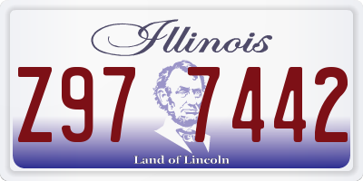 IL license plate Z977442