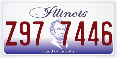 IL license plate Z977446