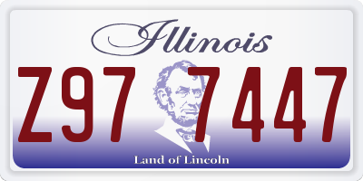 IL license plate Z977447