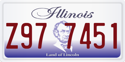 IL license plate Z977451