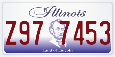 IL license plate Z977453