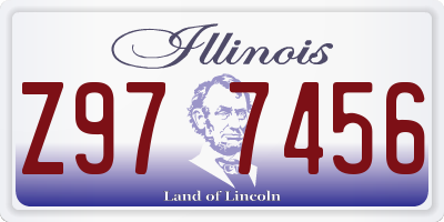 IL license plate Z977456