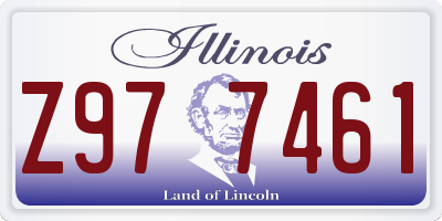 IL license plate Z977461