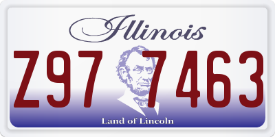 IL license plate Z977463