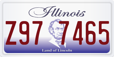 IL license plate Z977465