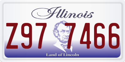 IL license plate Z977466