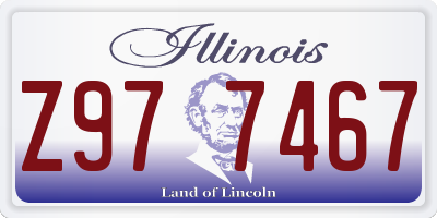 IL license plate Z977467